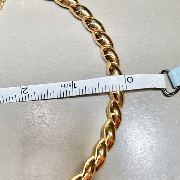 Monet Vintage Twist Front Design 18K Gold Plated Spiral Chain Link Necklace. - Picture 12 of 14